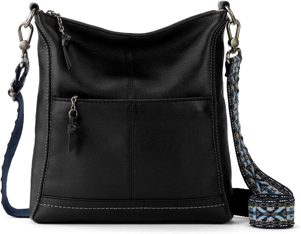 BOLSO CRUZADO THE SAK LUCIA DE CUERO CON CIERRE Y CORREA AJUSTABLE - 5