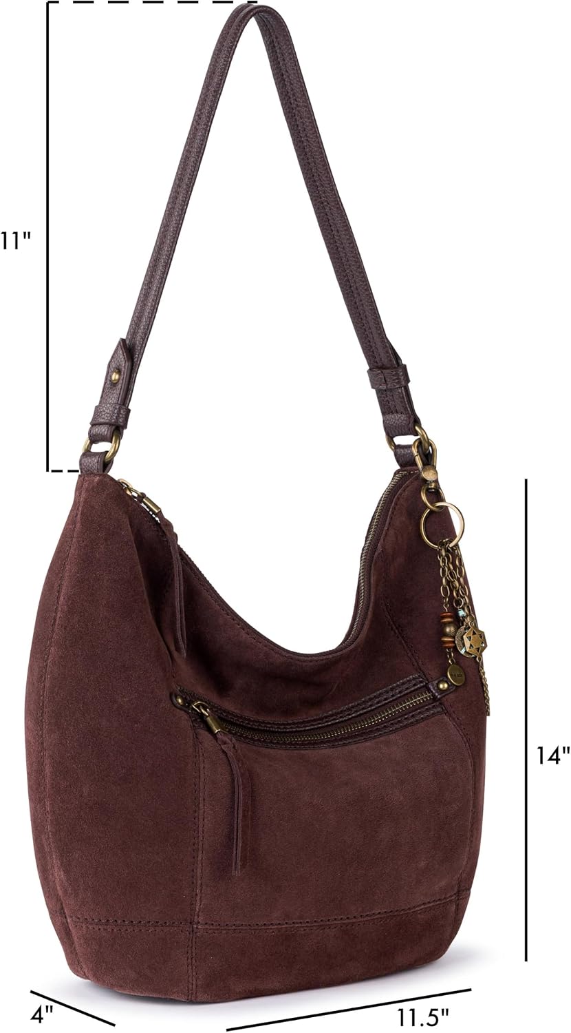 BOLSO HOBO DE CUERO THE SAK SEQUOIA GRANDE CON BOLSILLO CON CIERRE - 2