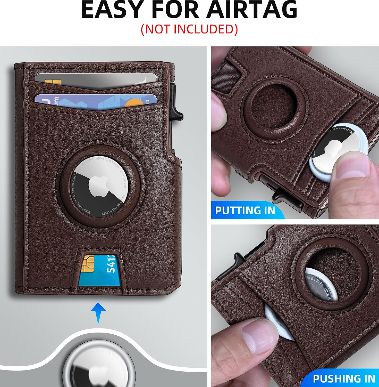 BILLETERA PARA HOMBRE MIYOZI AIRTAG CON CLIP PARA DINERO Y PROTECCIÓN RFID - 4