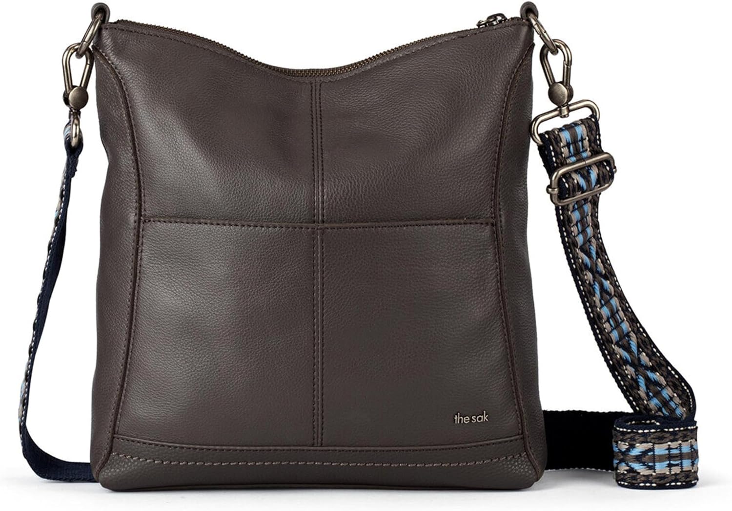 BOLSO CRUZADO THE SAK LUCIA DE CUERO CON CIERRE Y CORREA AJUSTABLE - 5