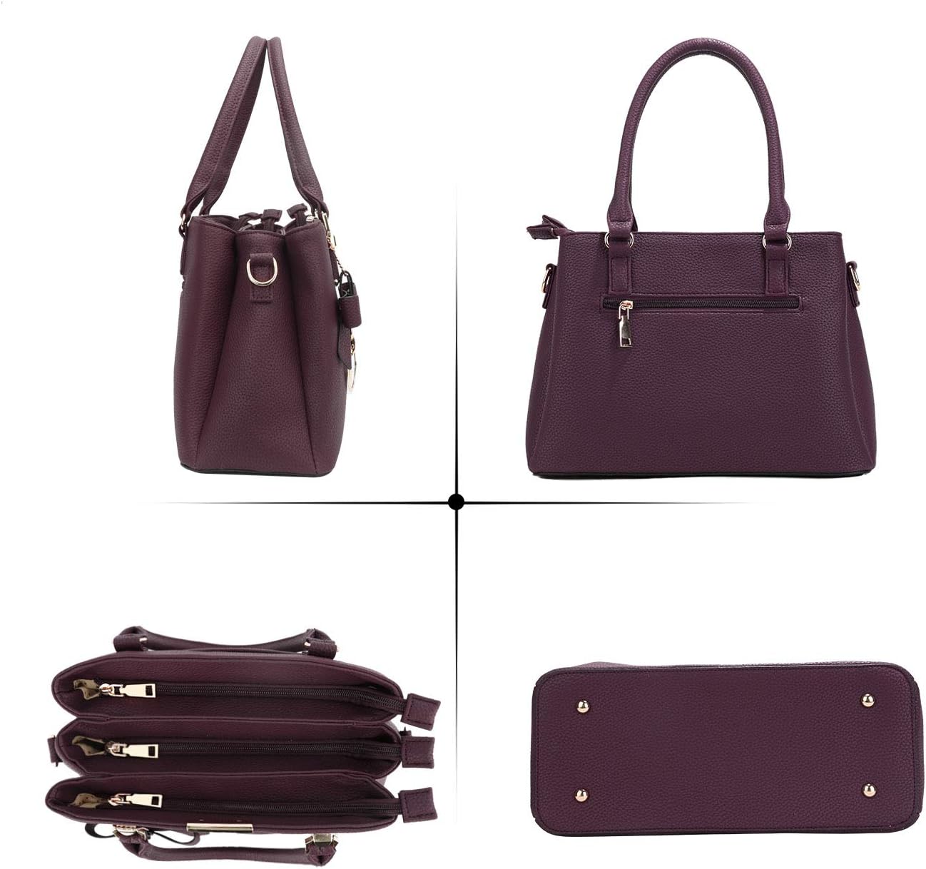 BOLSO SATCHEL PARA MUJER KKXIU EN CUERO SINTÉTICO - 3
