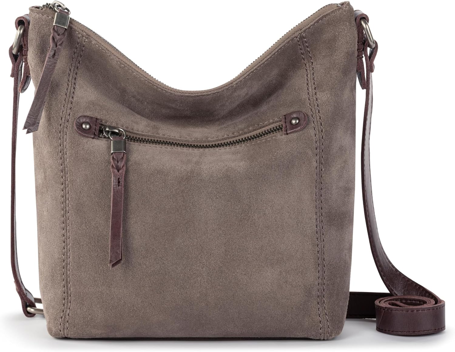 BOLSO CRUZADO DE CUERO THE SAK ASHLAND CON CIERRE Y CORREA AJUSTABLE - 1