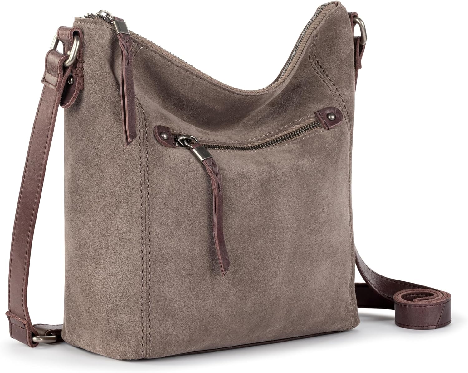 BOLSO CRUZADO DE CUERO THE SAK ASHLAND CON CIERRE Y CORREA AJUSTABLE - 3
