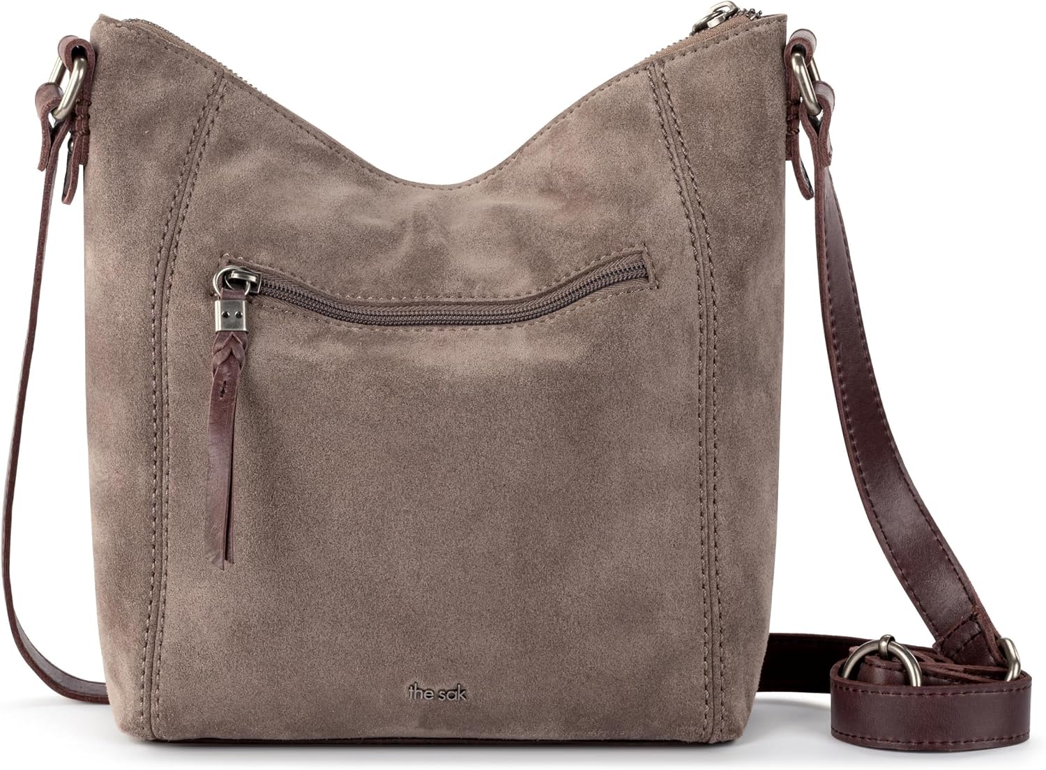 BOLSO CRUZADO DE CUERO THE SAK ASHLAND CON CIERRE Y CORREA AJUSTABLE - 5