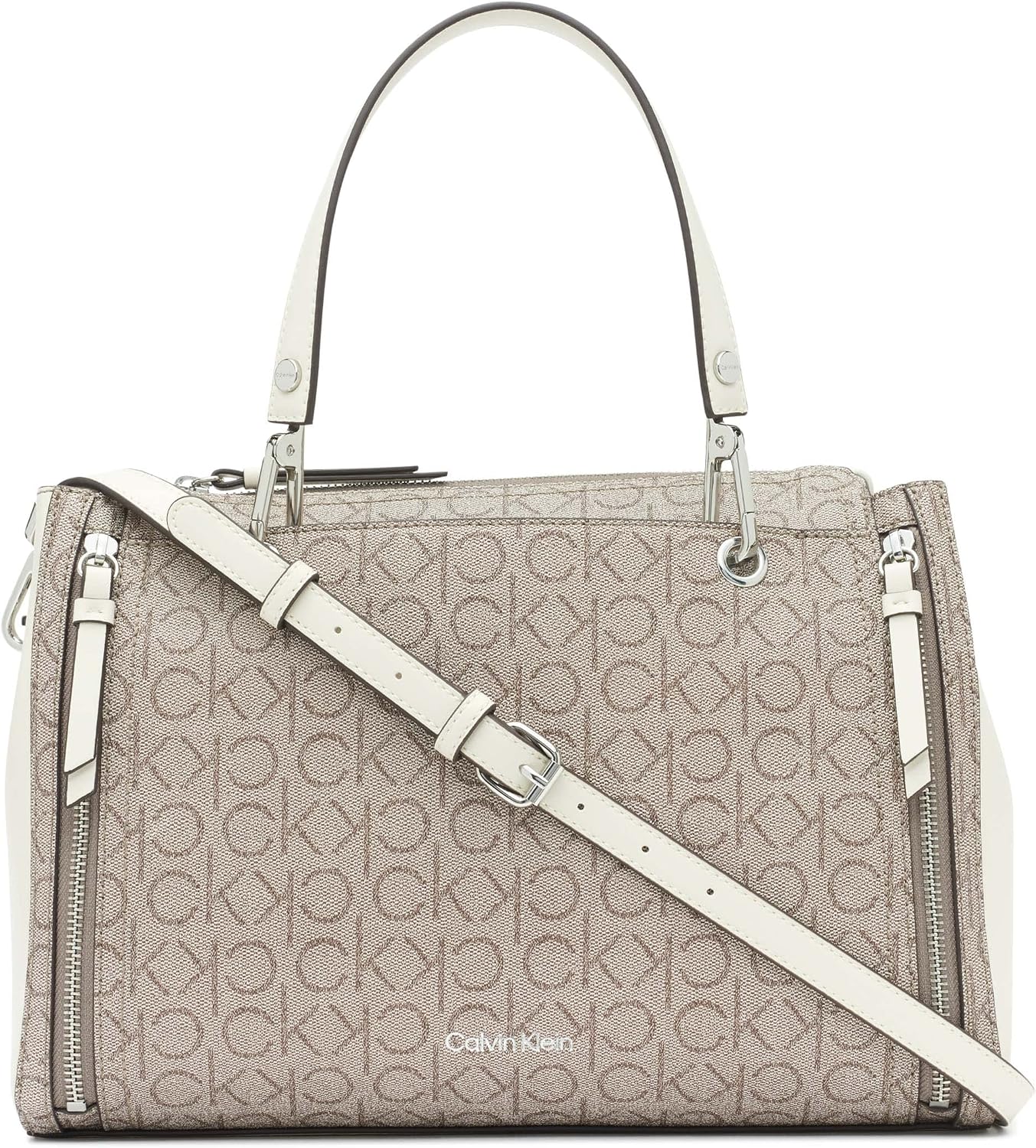BOLSO SATCHEL PARA MUJER CALVIN KLEIN REYNA BUBBLE LAMB - 1