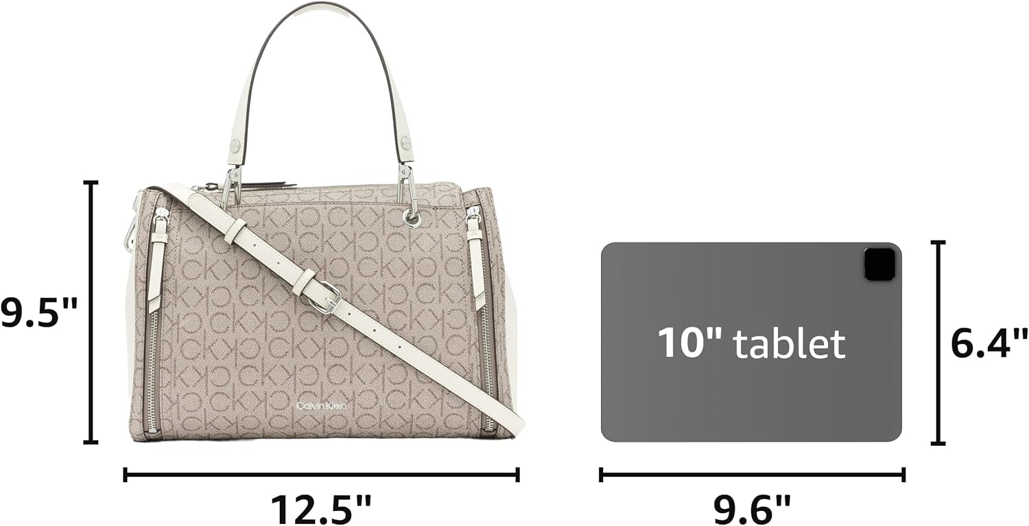 BOLSO SATCHEL PARA MUJER CALVIN KLEIN REYNA BUBBLE LAMB - 4