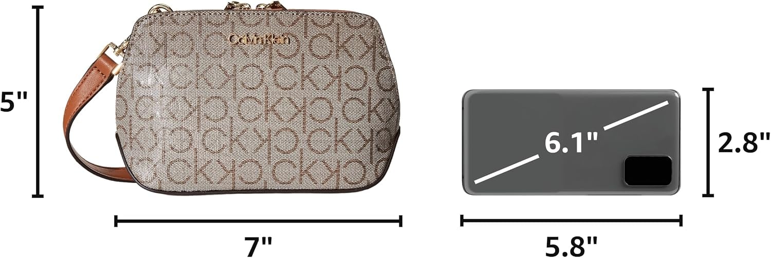 BOLSO CRUZADO CALVIN KLEIN LUCY CON TRIPLE COMPARTIMENTO PARA MUJER - 5