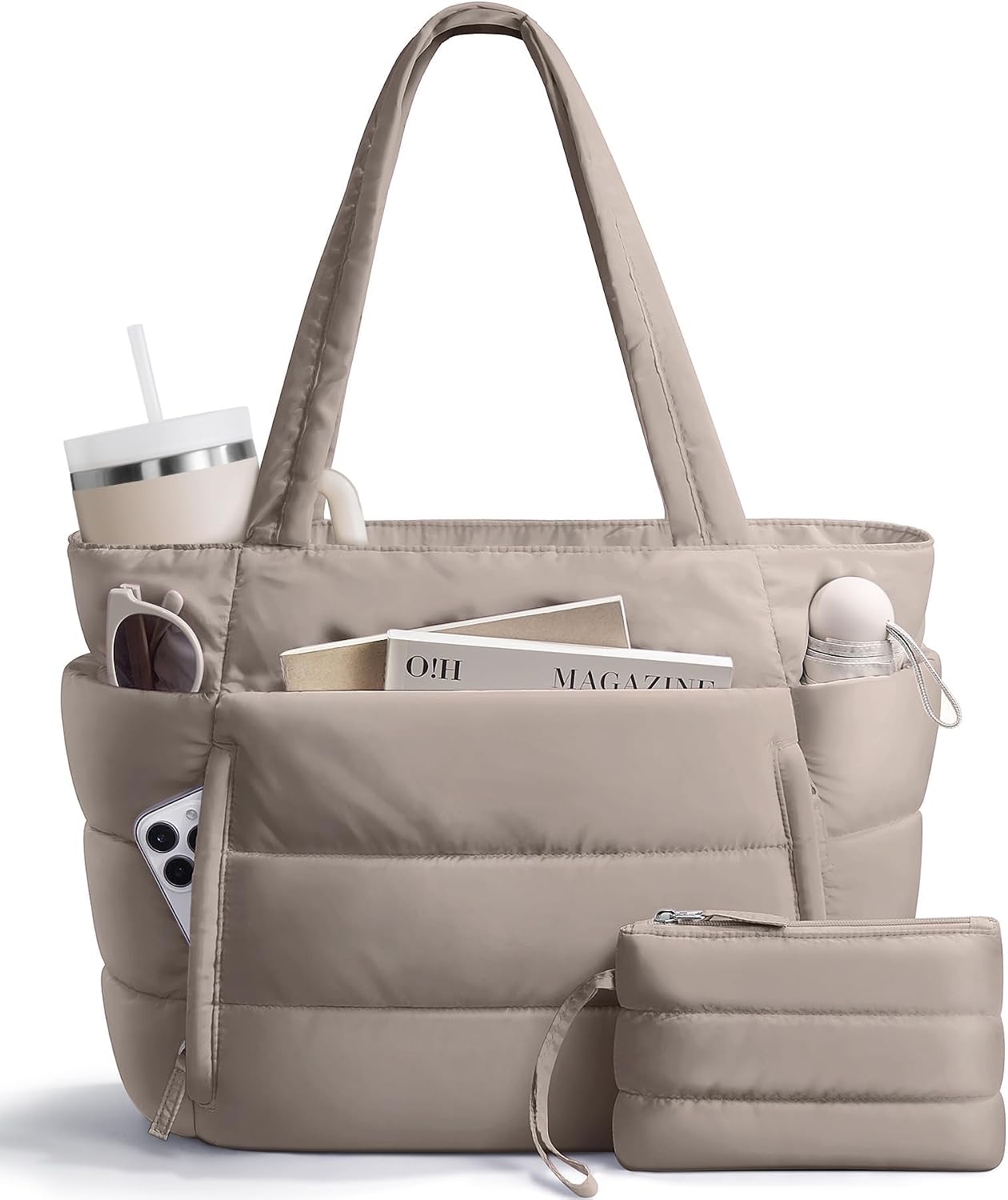 BOLSO TOTE BAG BAGSTELLAR PUFFER PARA MUJER LIGERO Y ACOLCHADO - 1