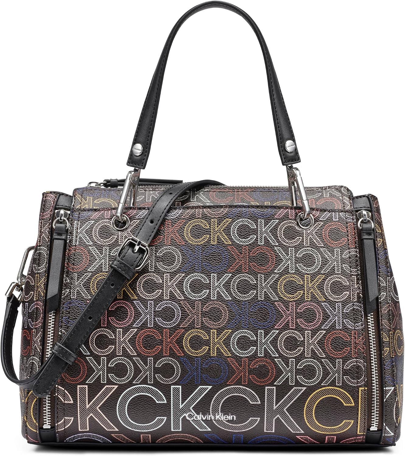 BOLSO SATCHEL PARA MUJER CALVIN KLEIN REYNA BUBBLE LAMB - 1