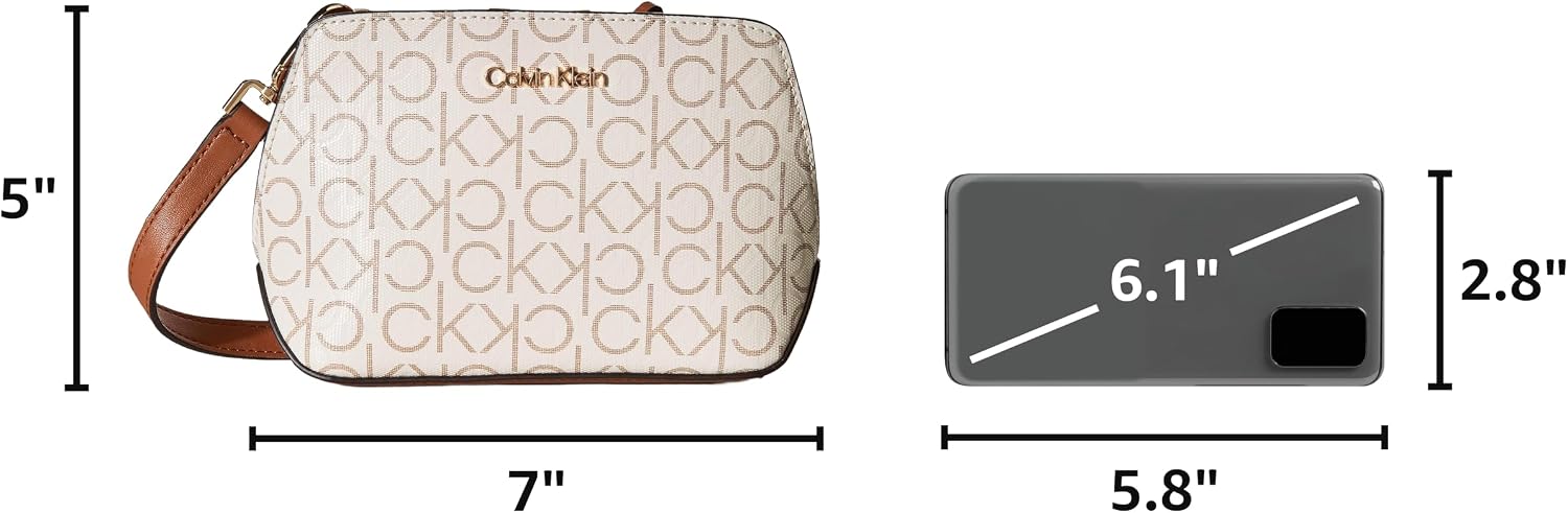 BOLSO CRUZADO PARA MUJER CALVIN KLEIN LUCY CON TRIPLE COMPARTIMENTO - 5