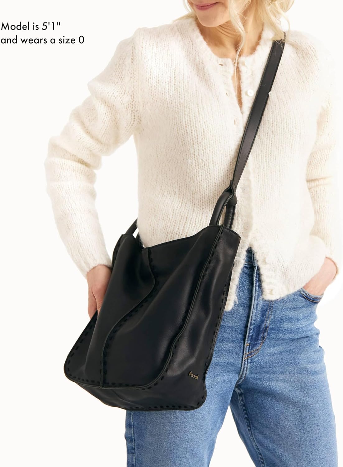 BOLSO CRUZADO THE SAK LOS FELIZ CON CIERRE Y CORREA AJUSTABLE - 4