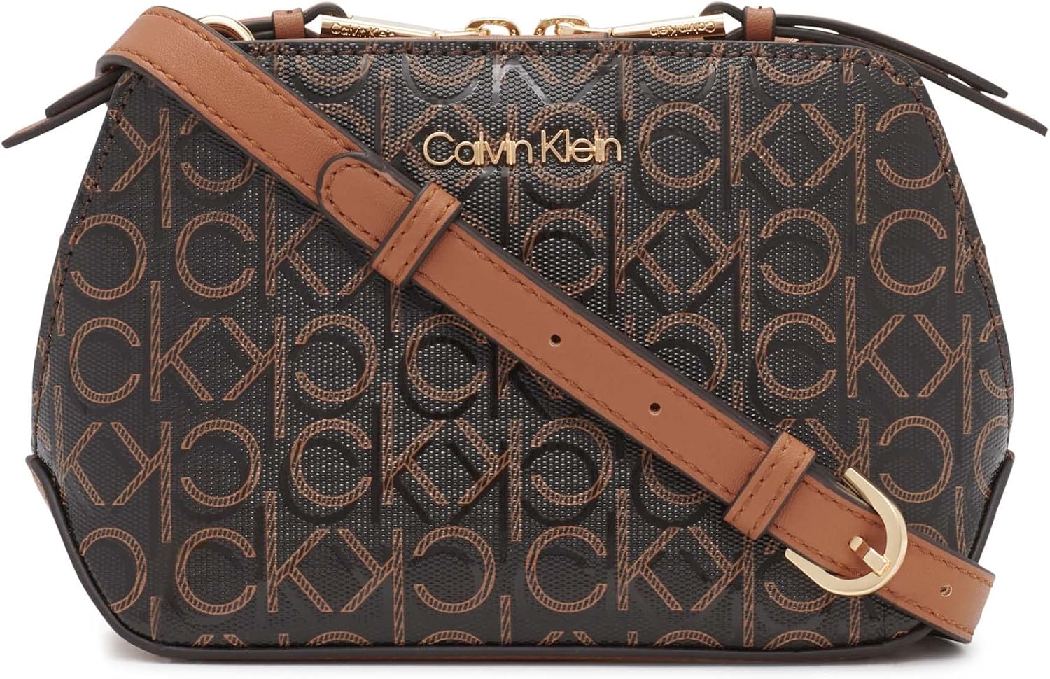 BOLSO CRUZADO CALVIN KLEIN LUCY CON TRIPLE COMPARTIMENTO PARA MUJER - 1