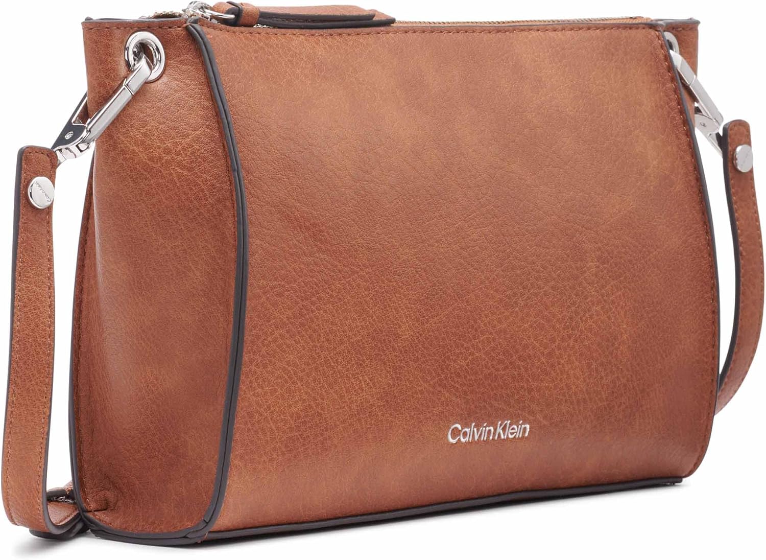 BOLSO CRUZADO CALVIN KLEIN REYNA PARA MUJER, CARAMELO, OS - 2
