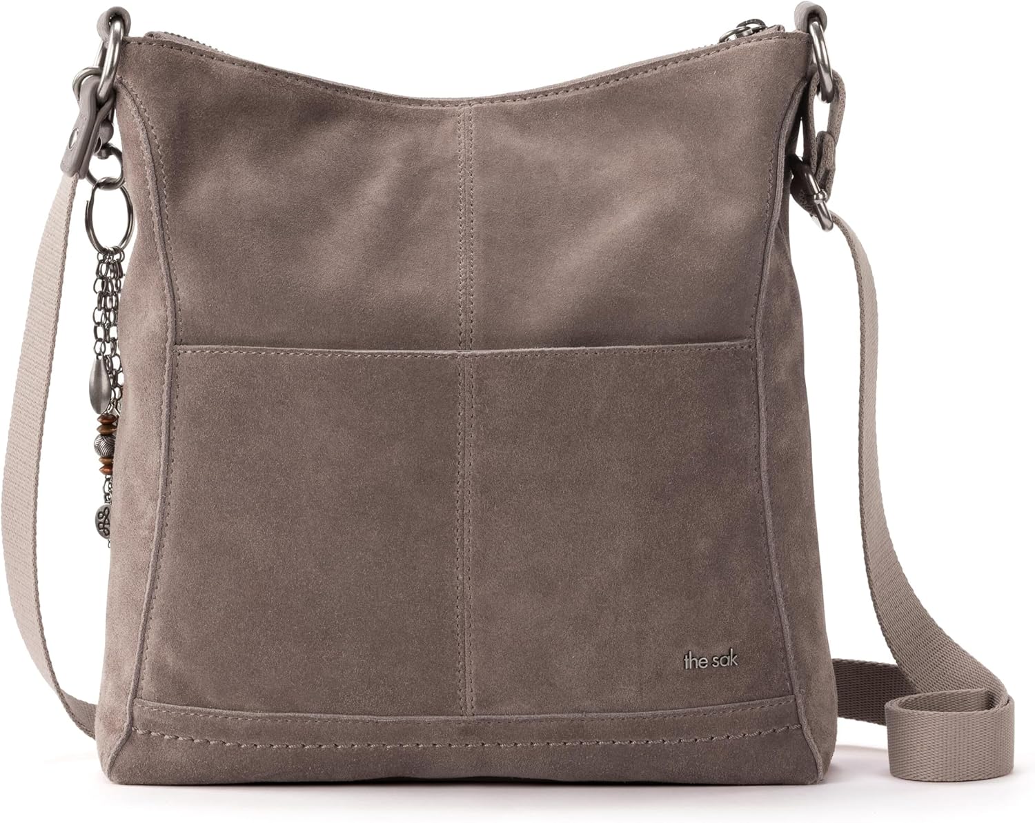 BOLSO CRUZADO THE SAK LUCIA DE CUERO CON CIERRE Y CORREA AJUSTABLE - 5