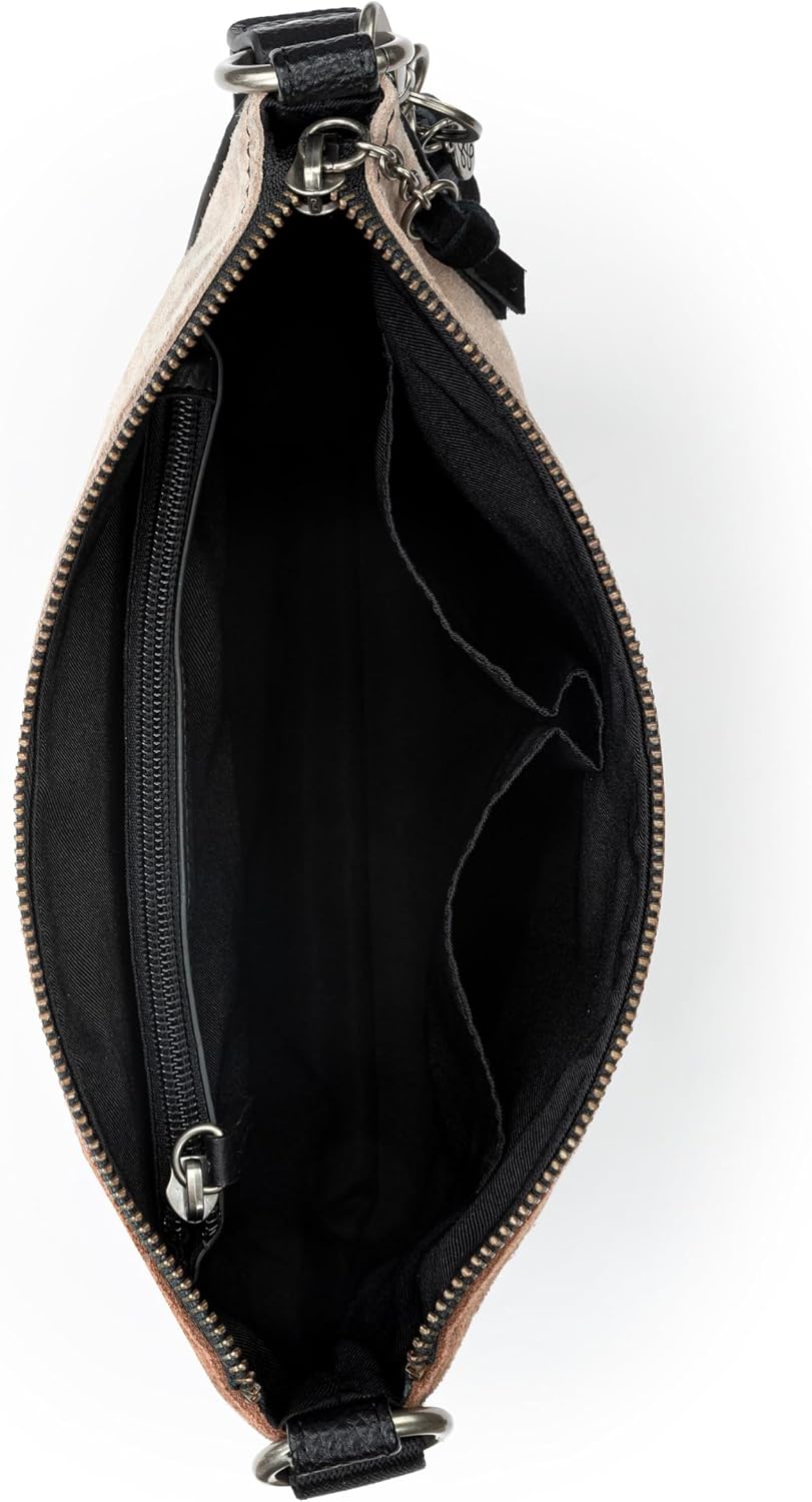 BOLSO CRUZADO THE SAK LUCIA DE CUERO CON CIERRE Y CORREA AJUSTABLE - 4
