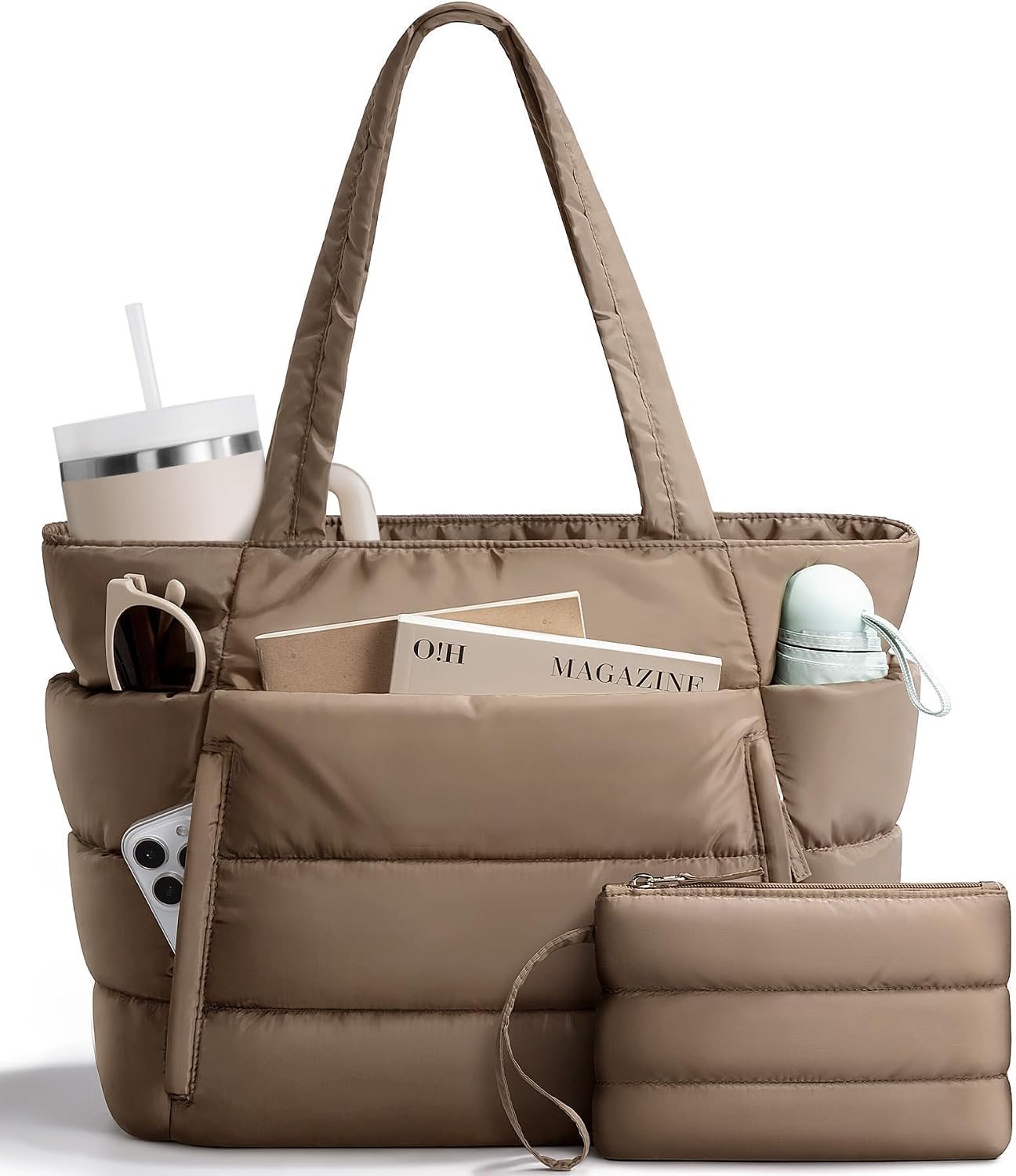 BOLSO TOTE BAG BAGSTELLAR PUFFER PARA MUJER LIGERO Y ACOLCHADO - 1