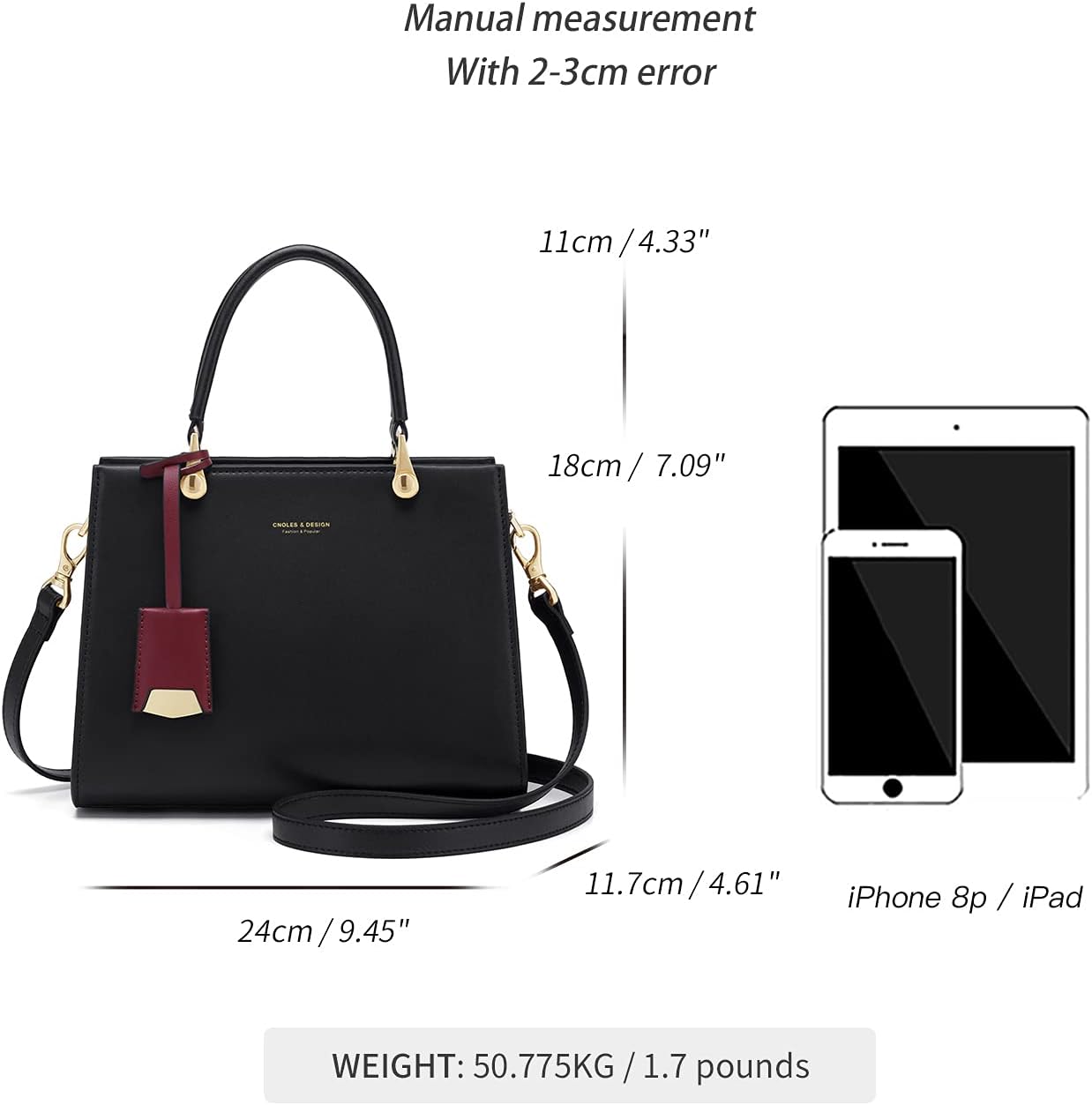 BOLSO TOTE PARA MUJER CNOLES DE CUERO - 4
