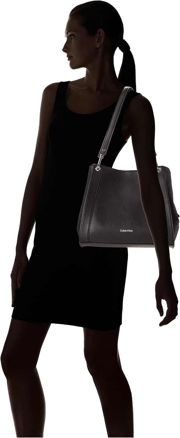 BOLSO DE HOMBRO CALVIN KLEIN REYNA CON TRIPLE COMPARTIMENTO - 4