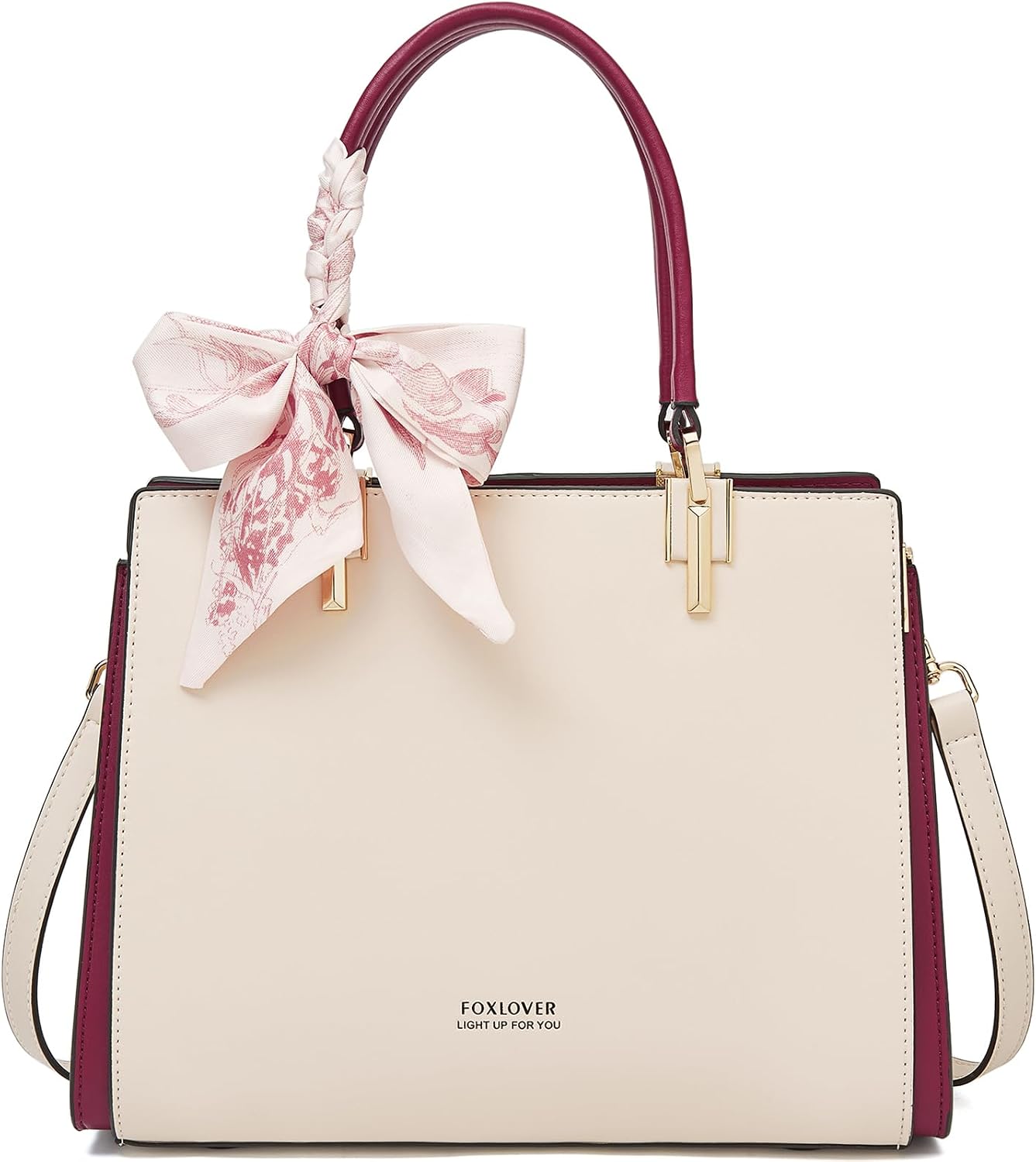 BOLSO SATCHEL FOXLOVER BORDADO VINTAGE - 1