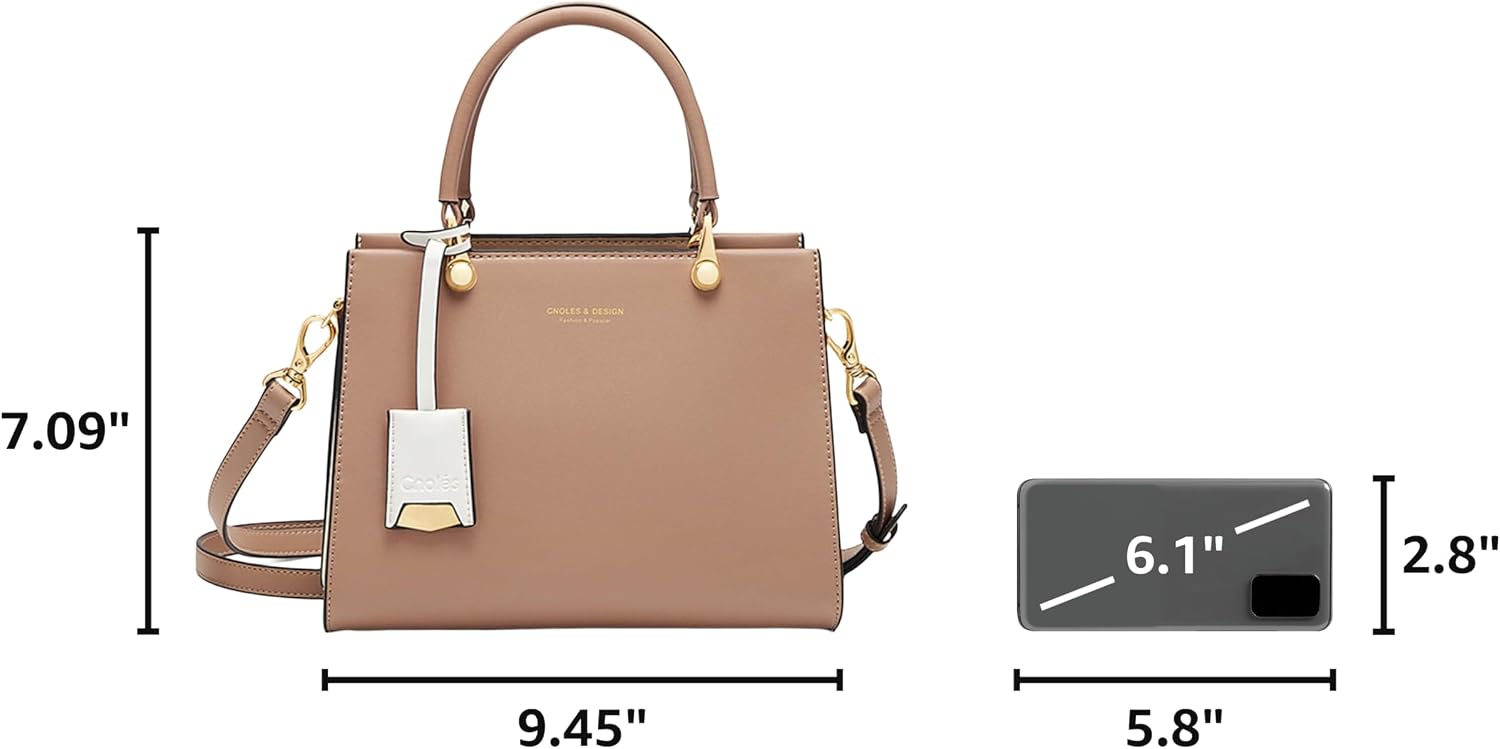 BOLSO TOTE DE CUERO PARA MUJER CNOLES SATCHEL - 3