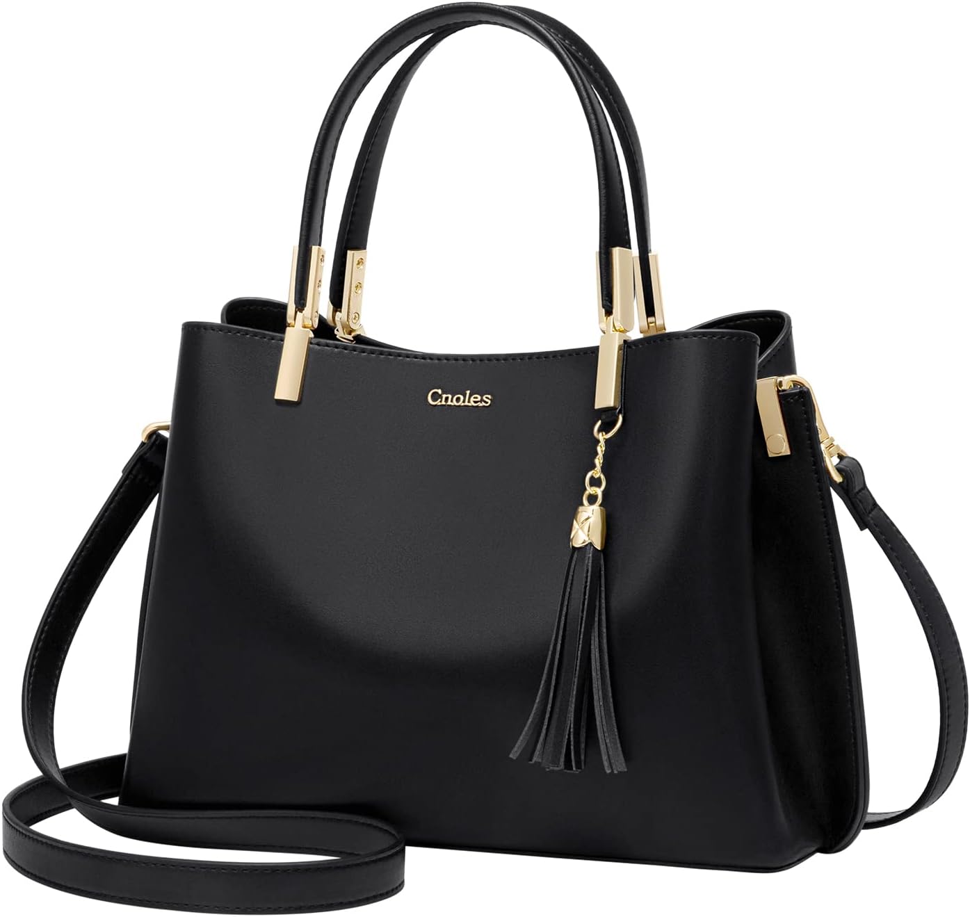 BOLSO TOTE CNOLES DE CUERO PARA MUJER COLOR CUERO - 1