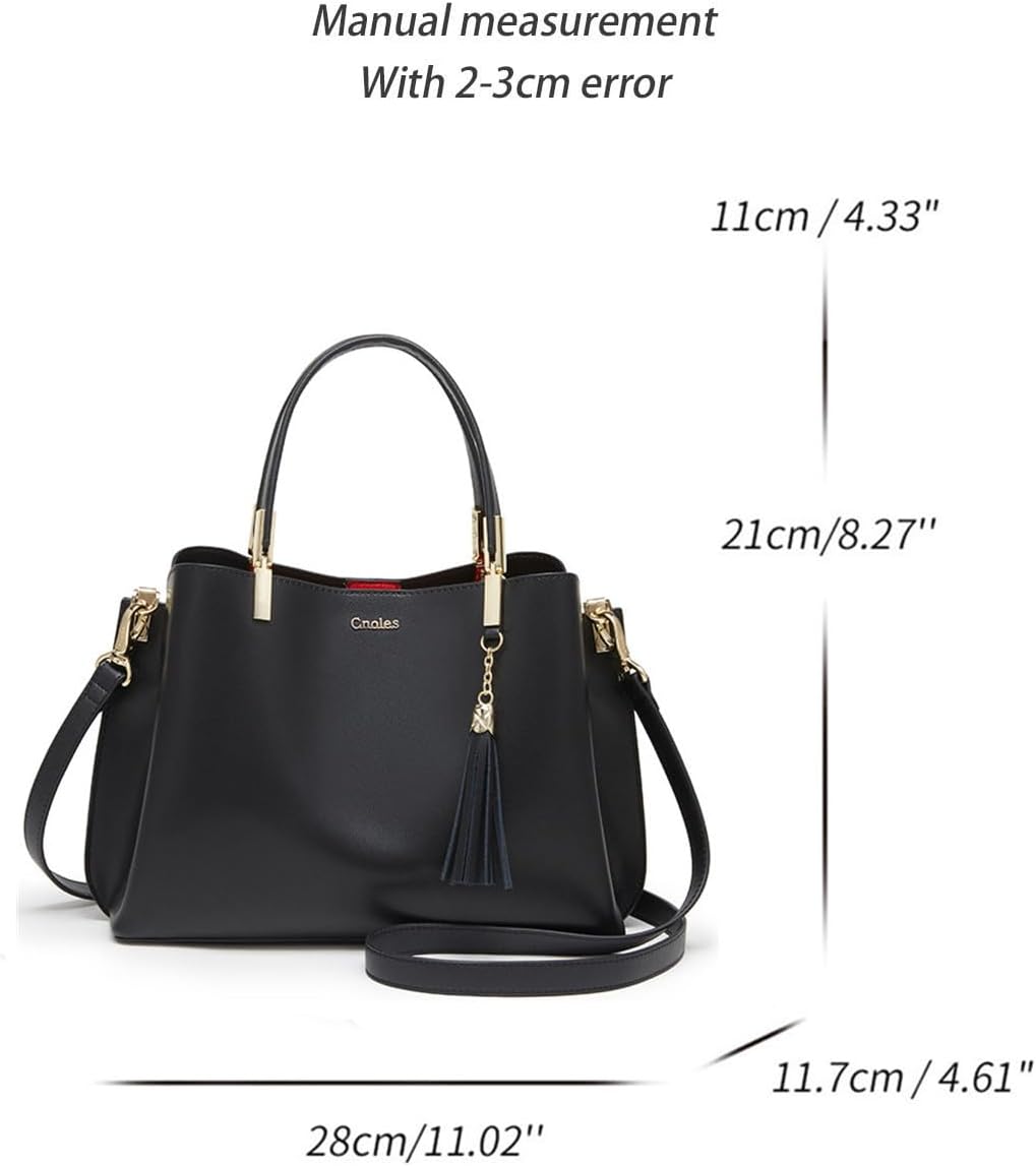 BOLSO TOTE CNOLES DE CUERO PARA MUJER COLOR CUERO - 2