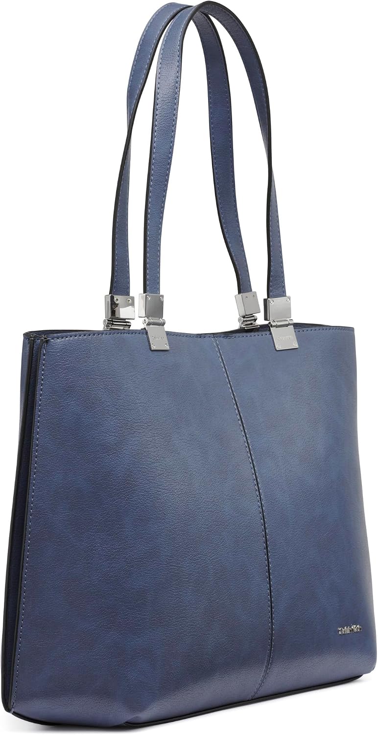 BOLSO TOTE PARA MUJER CALVIN KLEIN GRANITE GEOMETRIC EN CUERO VEGANO CON MONOGRAMA Y 3 BOLSILLOS - 5