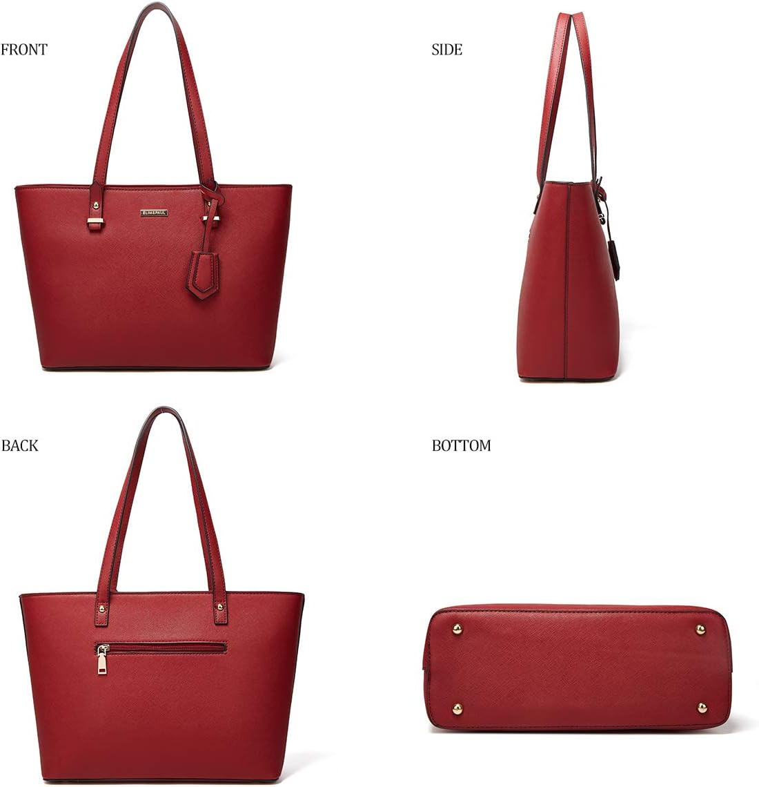 BOLSO SATCHEL YTL PARA MUJER EN CUERO SINTÉTICO CON ASA SUPERIOR Y CORREA - 2