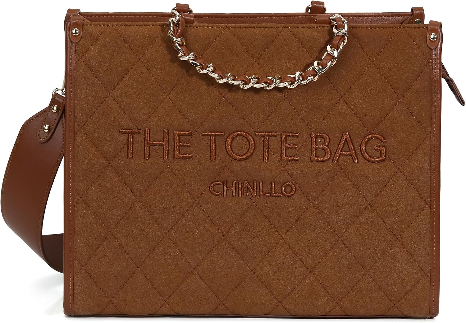 BOLSO TOTE PARA MUJER CHINLLO CON ASA SUPERIOR Y CORREA PARA HOMBRO - 1