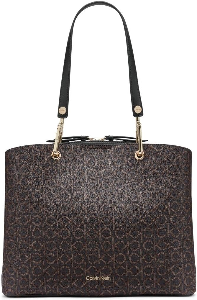 BOLSO TOTE PARA MUJER CALVIN KLEIN GARNET TRIPLE COMPARTIMENTO - 1