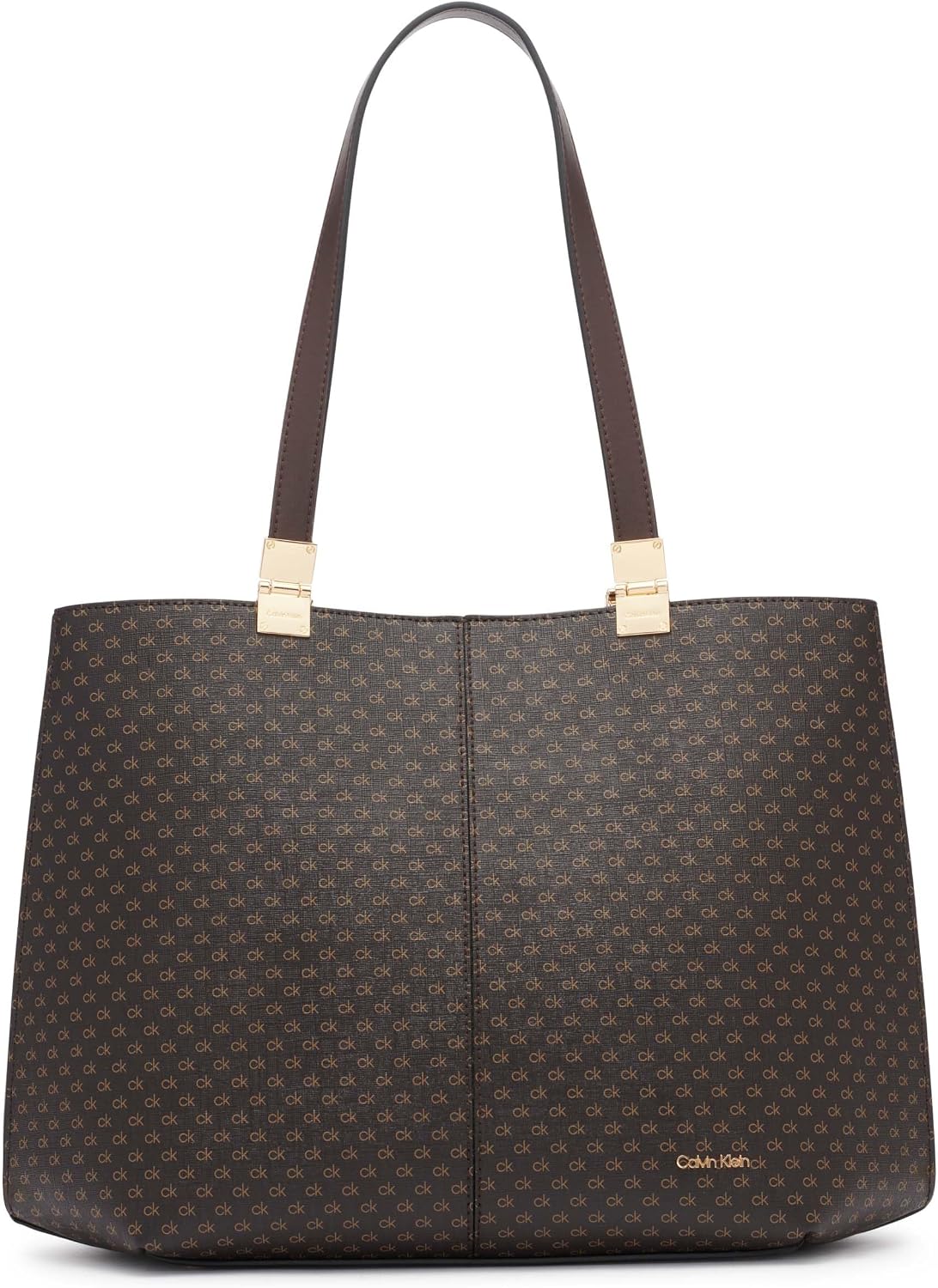 BOLSO TOTE PARA MUJER CALVIN KLEIN GRANITE EN CUERO VEGANO CON MONOGRAMA Y 3 BOLSILLOS - 1