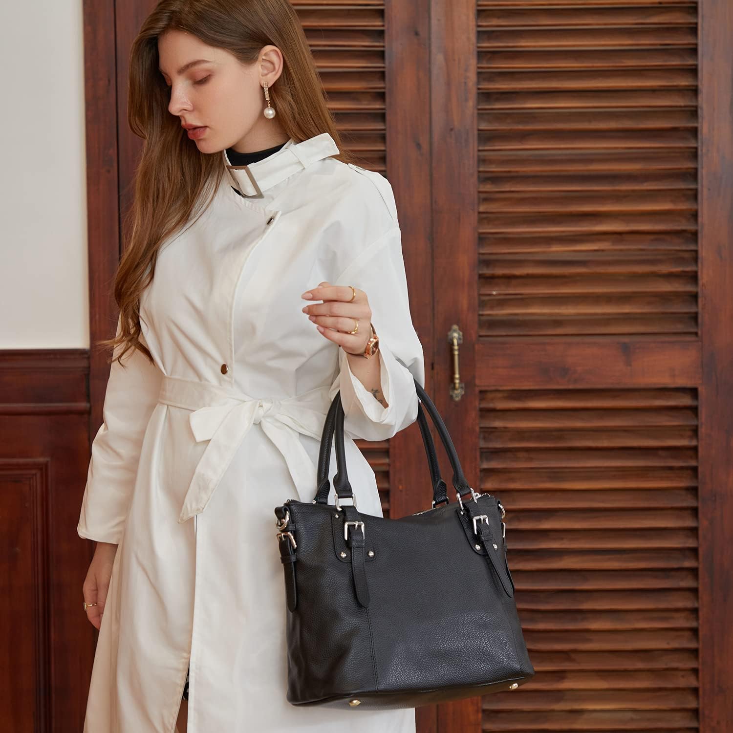 BOLSO DE CUERO HESHE TOTE BAG PARA MUJER - 2