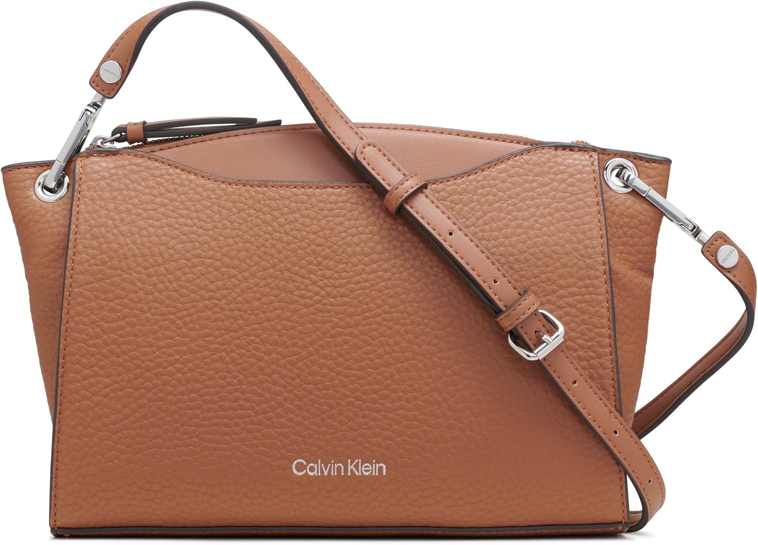 BOLSO CRUZADO CALVIN KLEIN GARNET PARA MUJER COLOR GRANATE - 1