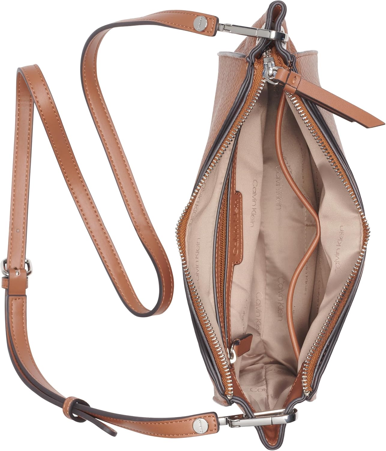 BOLSO CRUZADO CALVIN KLEIN GARNET PARA MUJER COLOR GRANATE - 2