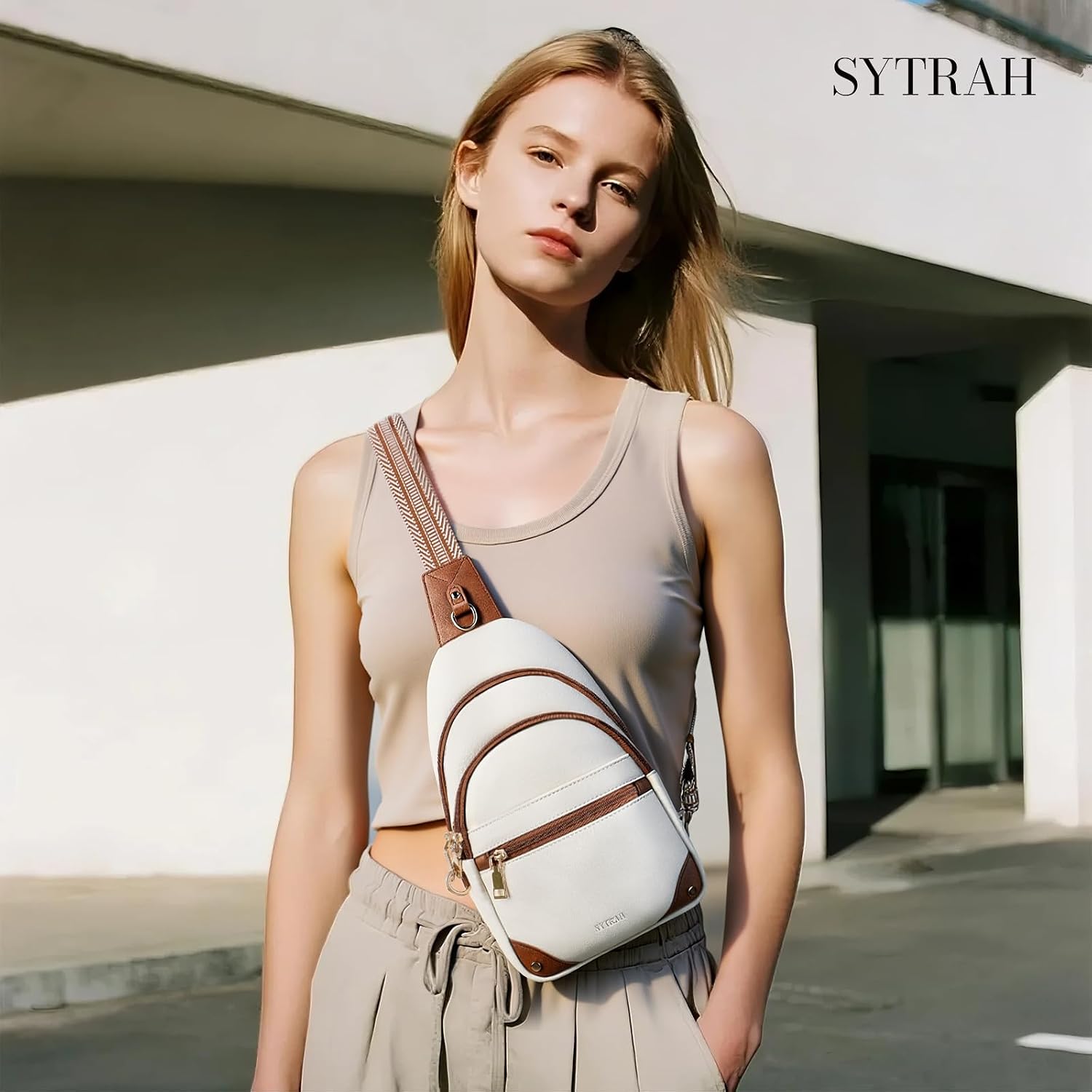 BOLSO CRUZADO ANTIRROBO PARA MUJER SYTRAH CON BLOQUEO RFID - 3