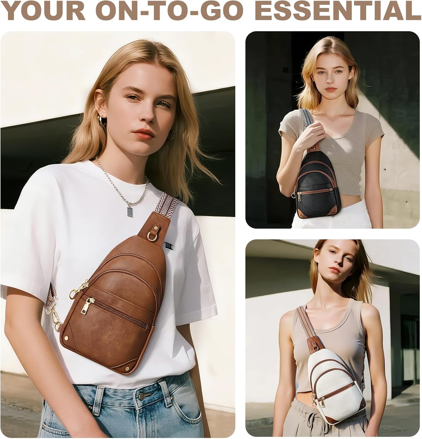 BOLSO CRUZADO ANTIRROBO PARA MUJER SYTRAH CON BLOQUEO RFID - 2