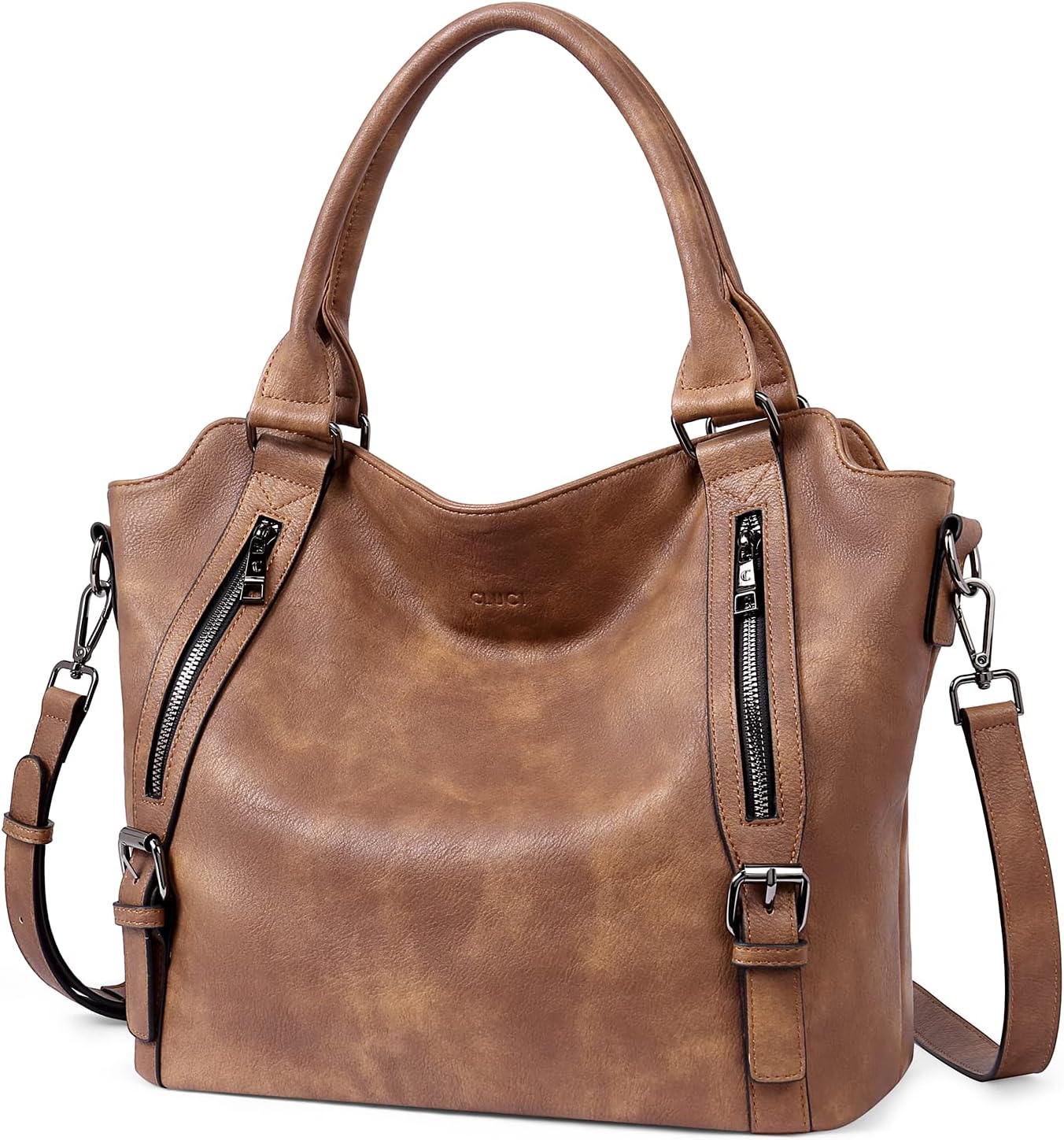 BOLSO HOBO GRANDE PARA MUJER CLUCI CON MÚLTIPLES BOLSILLOS - 1