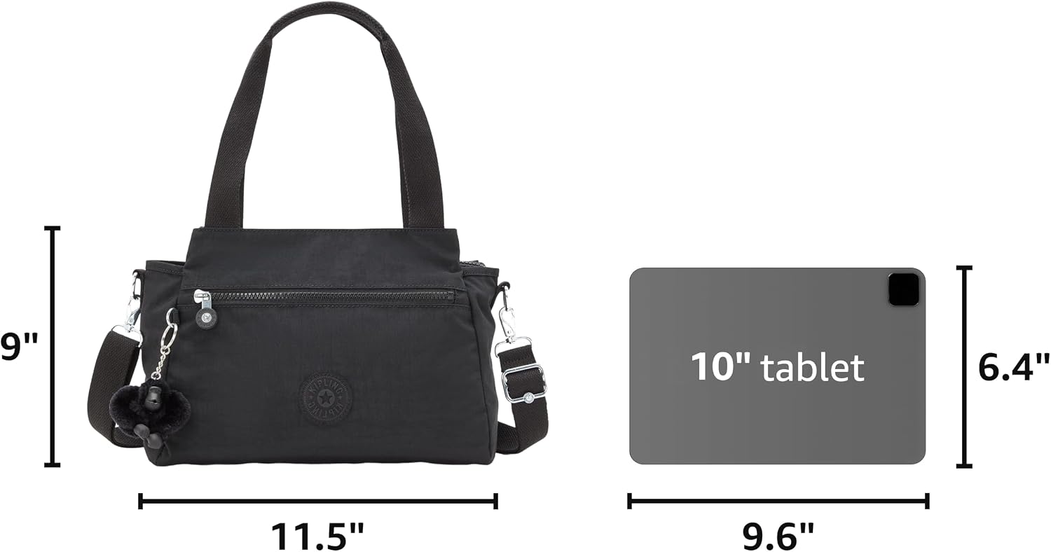 BOLSO DE HOMBRO KIPLING ELYSIA NEGRO 11.5L X 9H X 5D - 5