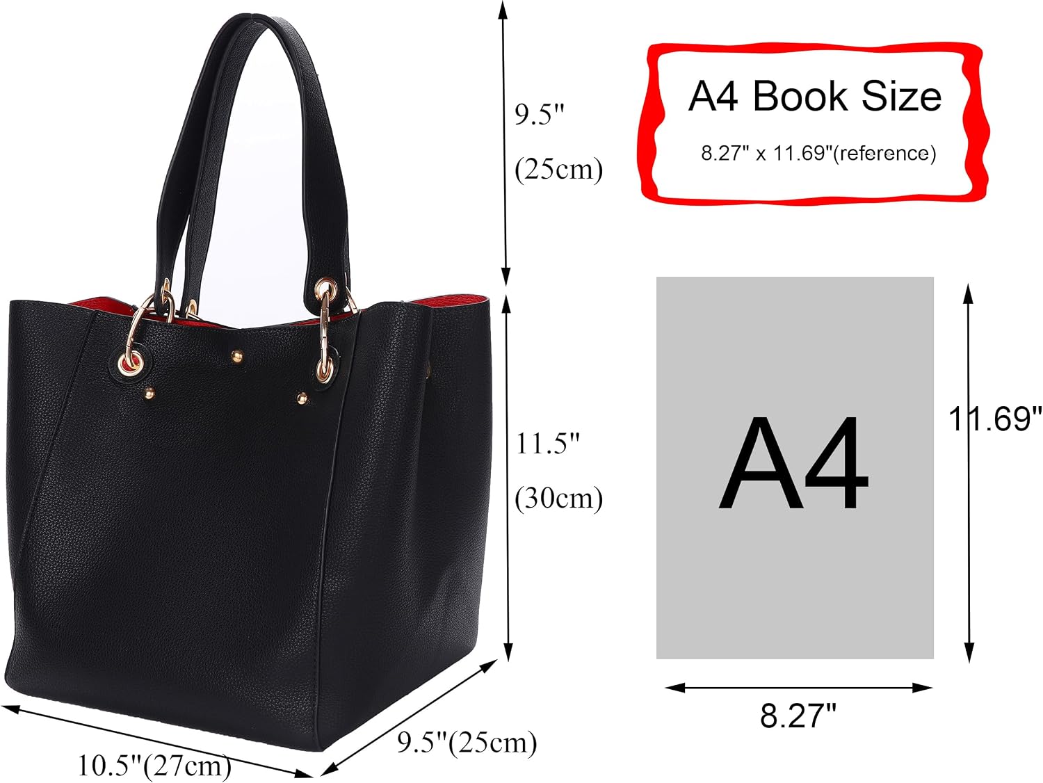 BOLSO TOTE GRANDE PARA MUJER SQLP - 5