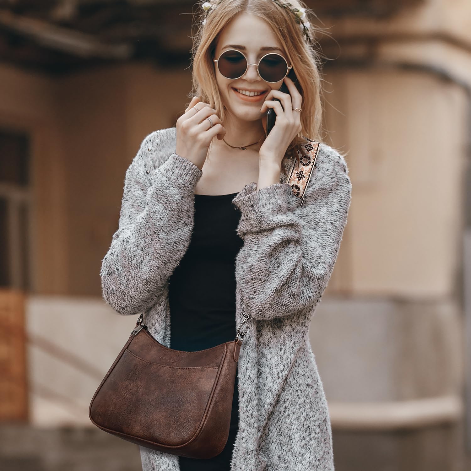 BOLSO CRUZADO DE CUERO VEGANO APHISON PARA MUJER - 2