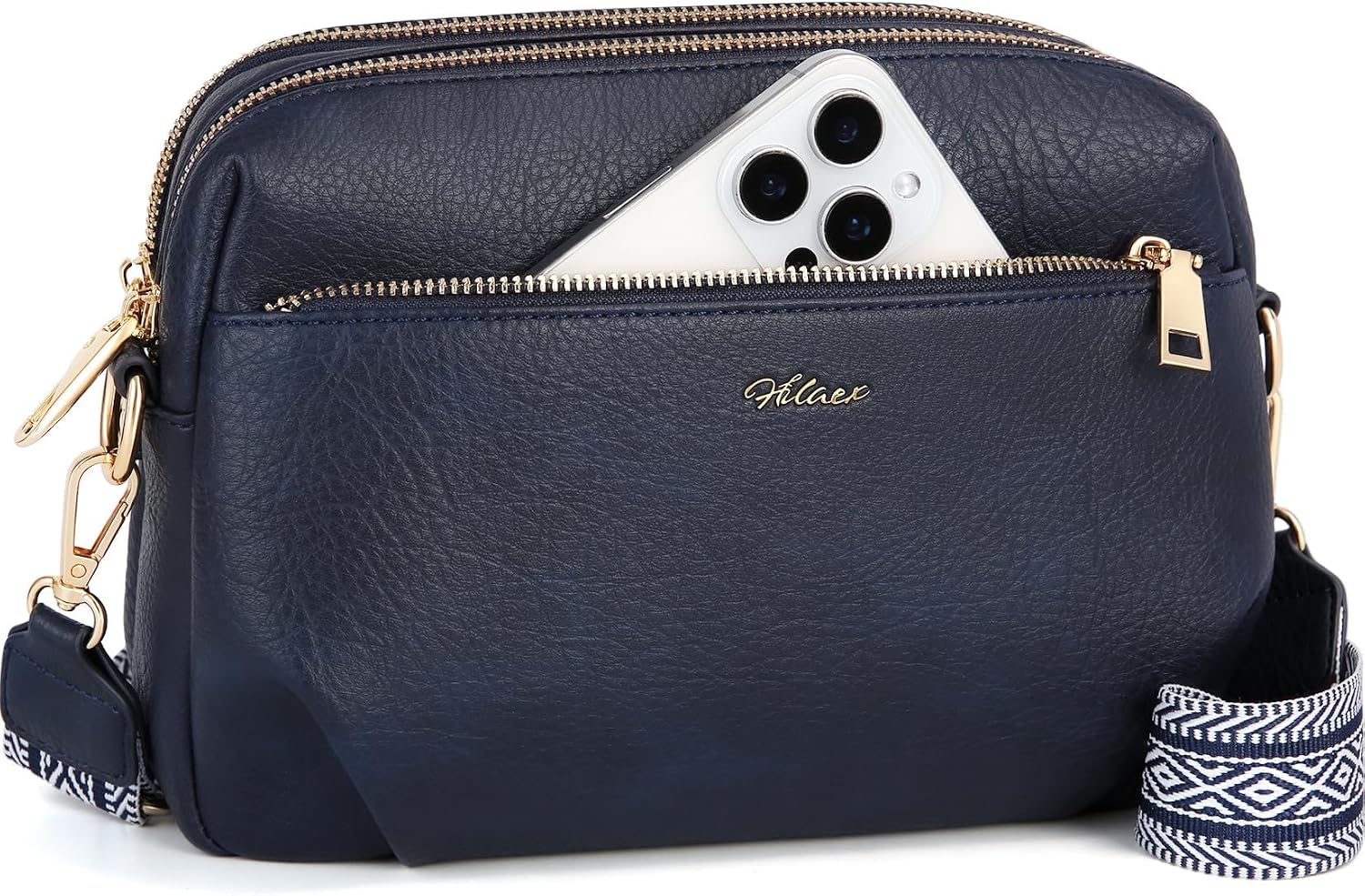 BOLSO CROSSBODY PARA MUJER HILAEX CUERO VEGANO ANTIRROBO RFID - 1