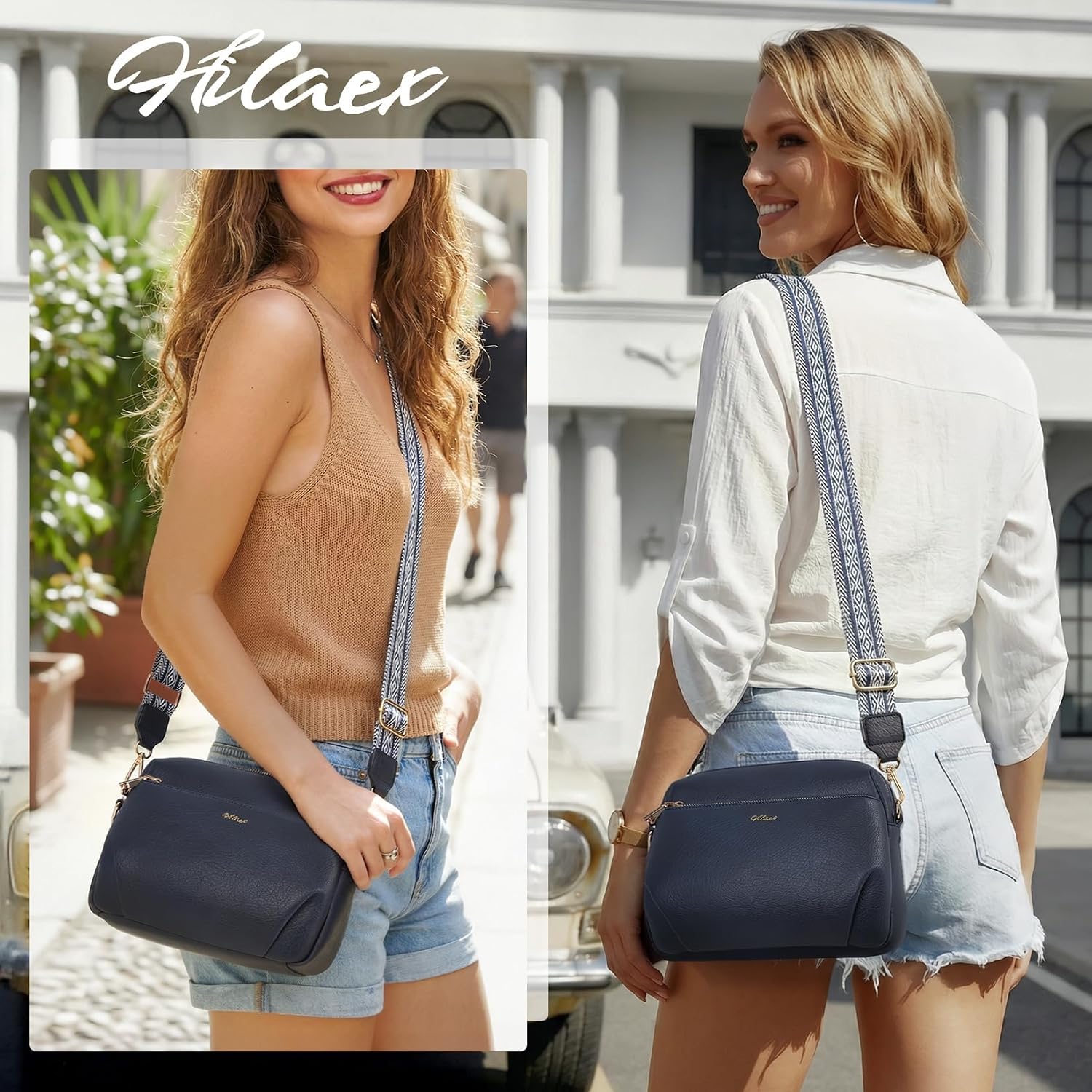 BOLSO CROSSBODY PARA MUJER HILAEX CUERO VEGANO ANTIRROBO RFID - 2