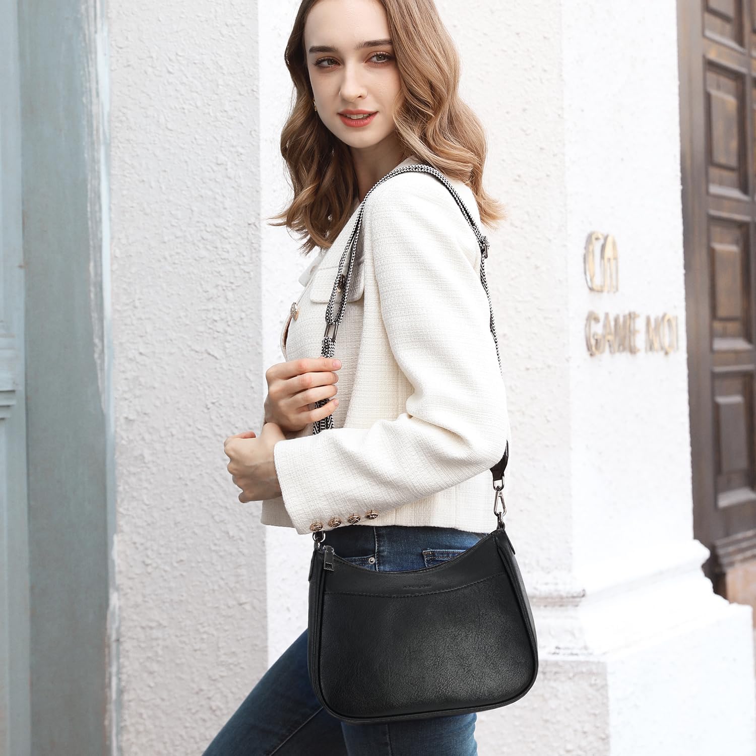 BOLSO CRUZADO DE CUERO VEGANO APHISON PARA MUJER - 2