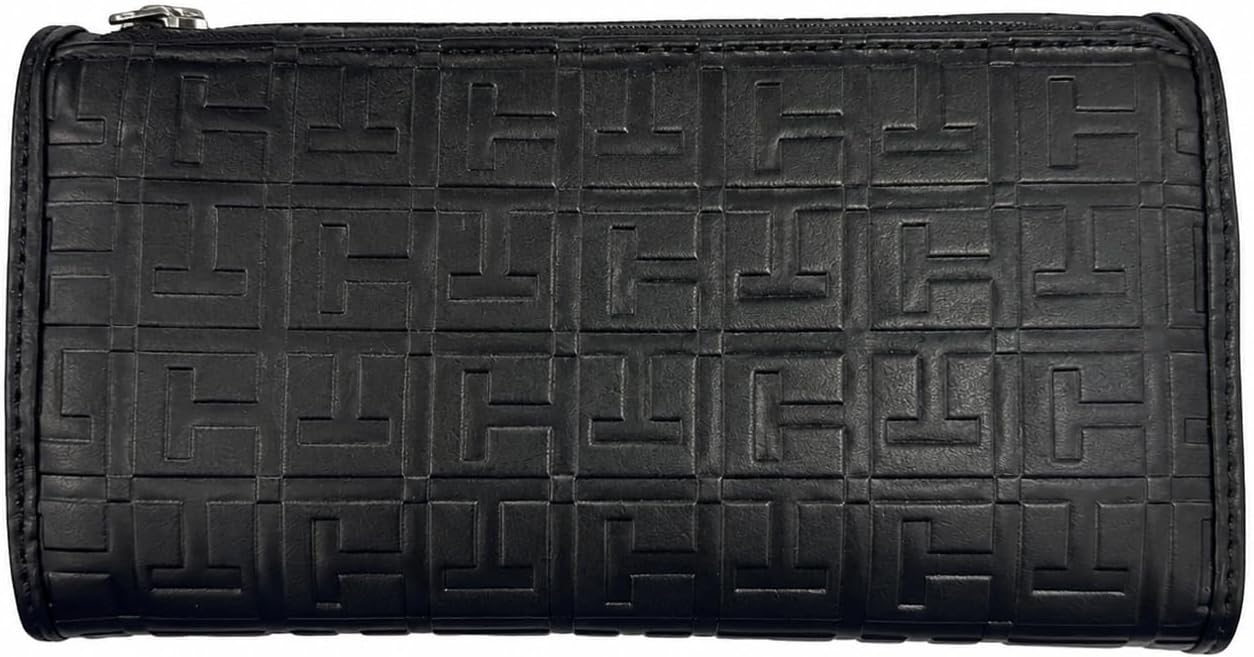 BILLETERA PARA MUJER TOMMY HILFIGER LOGO CHECKBOOK CLUTCH BAG NEGRO - 5