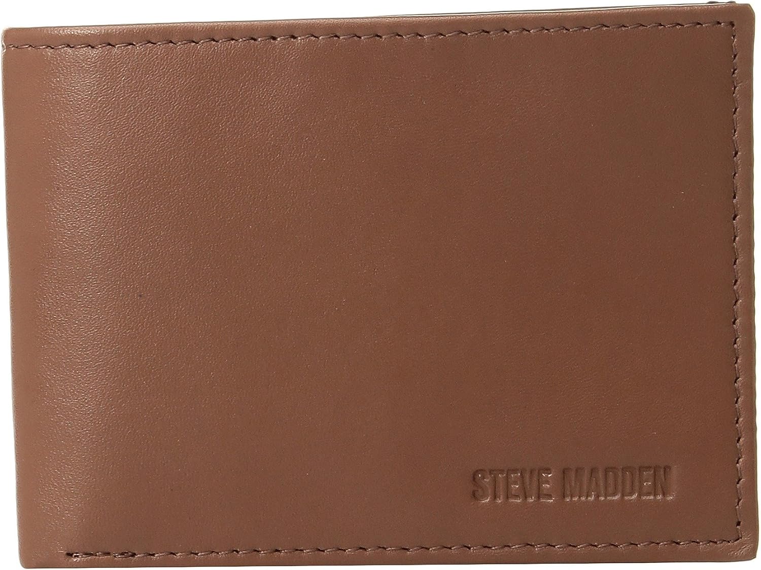 BILLETERA SLIM DE CUERO PARA HOMBRE STEVE MADDEN CON BOLSILLOS EXTRA - 1