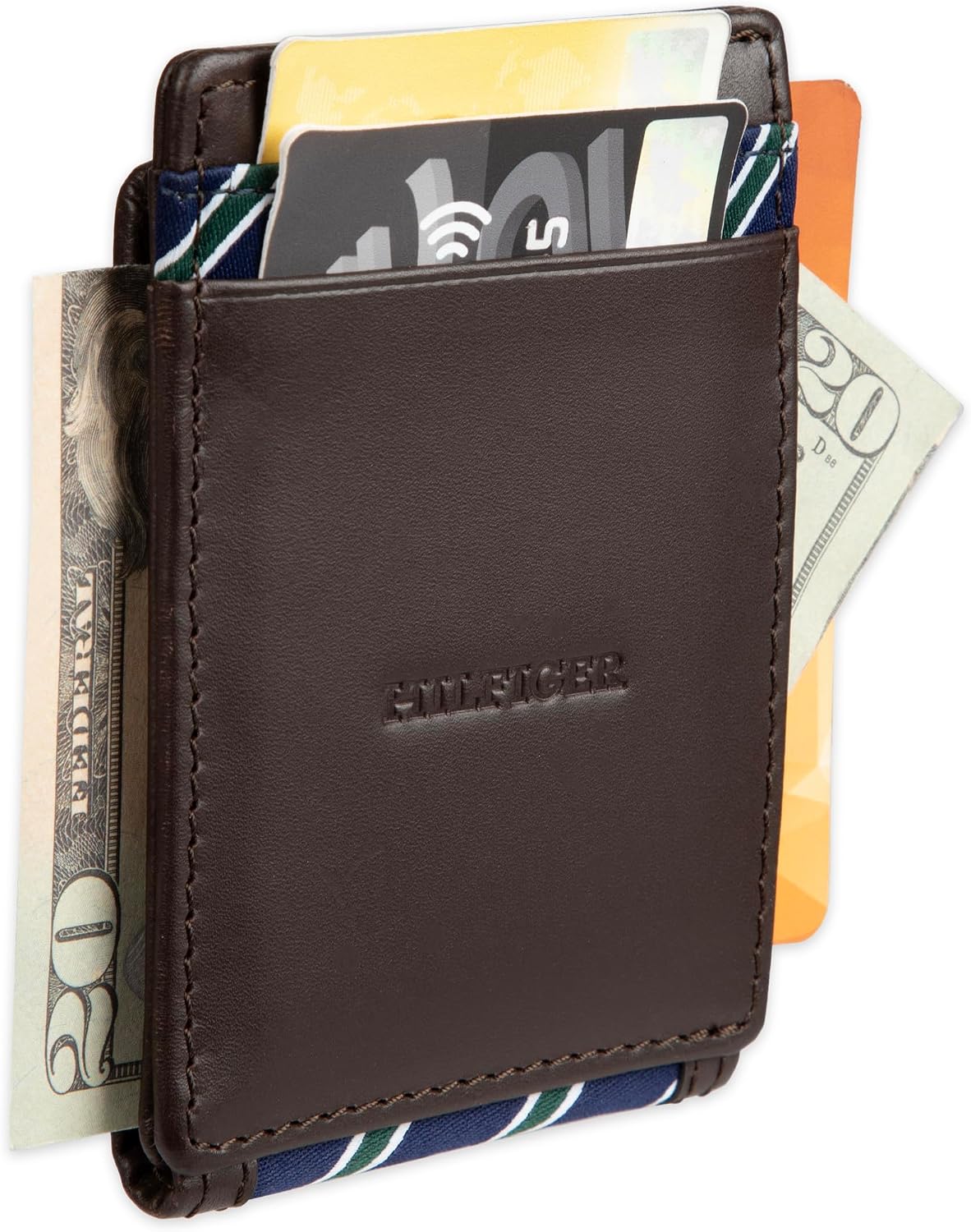 BILLETERA PARA HOMBRE TOMMY HILFIGER CON CLIP MAGNÉTICO Y TELA ESTAMPADA - 4