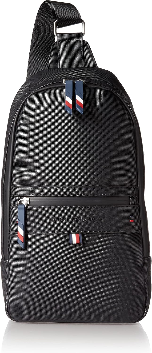 MOCHILA TOMMY HILFIGER LEO SLING NEGRA PARA HOMBRE - 1