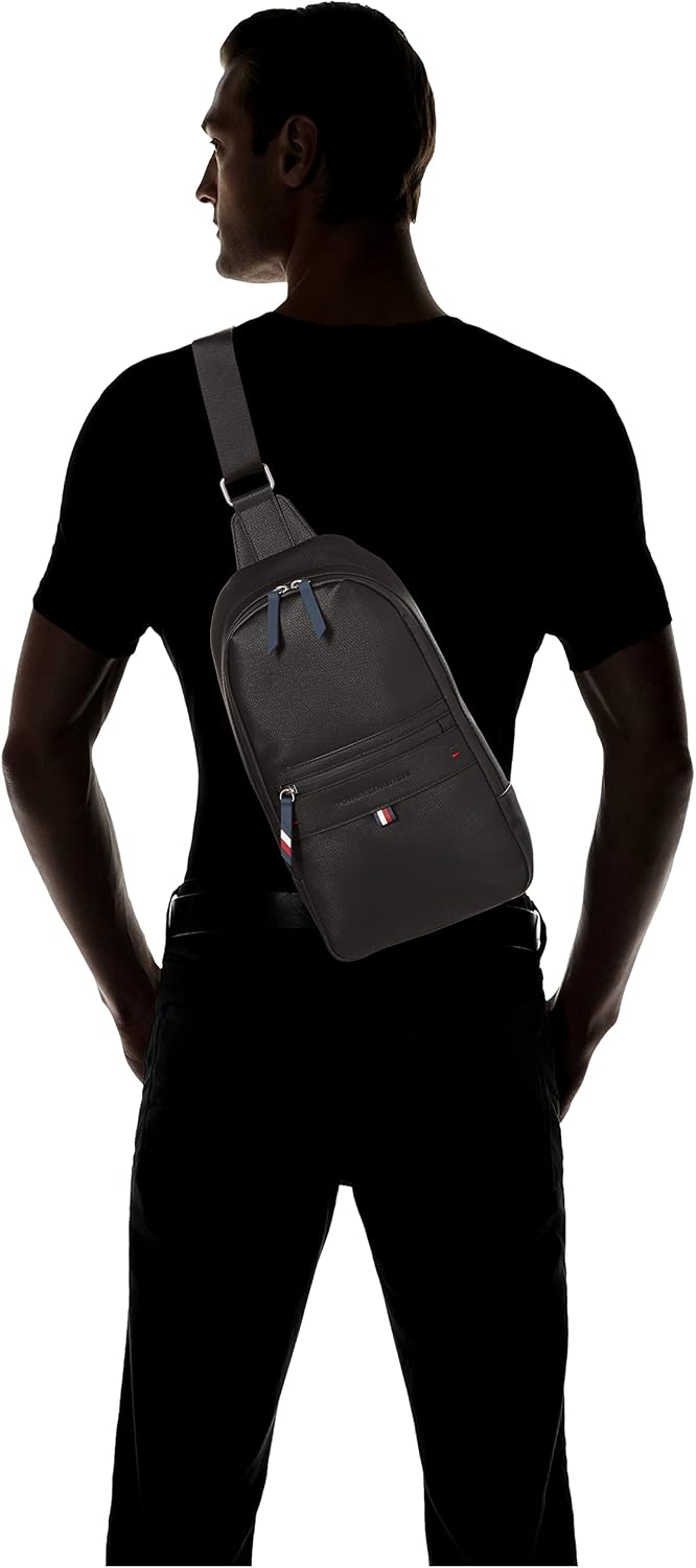 MOCHILA TOMMY HILFIGER LEO SLING NEGRA PARA HOMBRE - 5