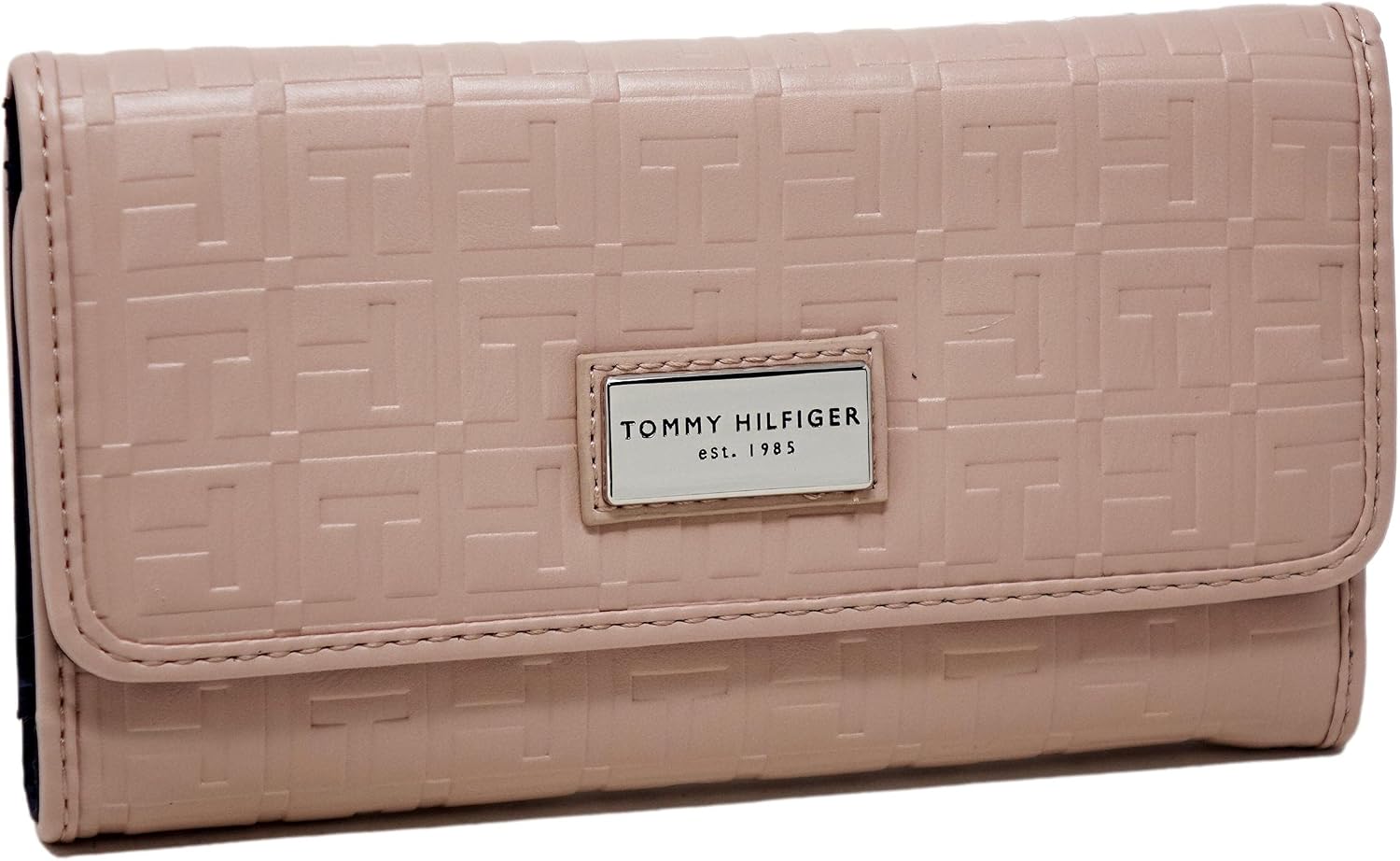 CARTERA PARA MUJER TOMMY HILFIGER DE CUERO SINTÉTICO ROSA BLUSH CON LOGO - 1