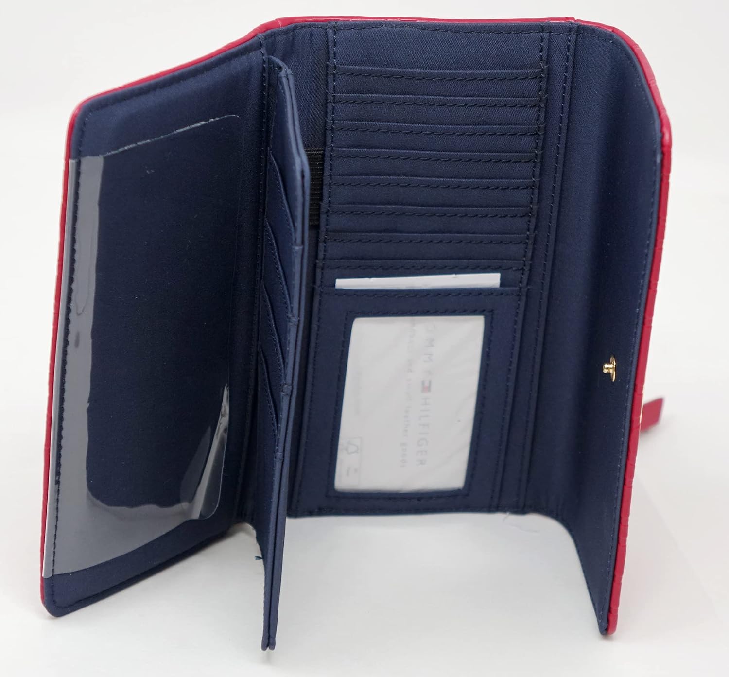 CARTERA PARA MUJER TOMMY HILFIGER BLANCA, GRIS Y ROJA CON LOGO - 4